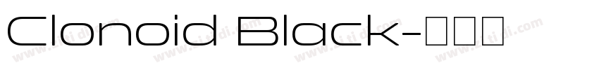 Clonoid Black字体转换